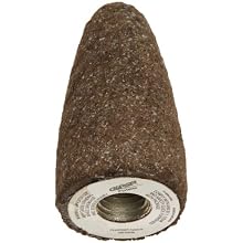 Norton Charger AZ Snagging Abrasive Cone, Type 16, Zirconia Alumina/Aluminum Oxide, 5/8" - 11 Arbor, 1-1/2" Diameter, 3" Thickness, 20 Grit (Pack of 10)
