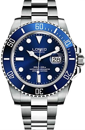 Blue Bezel 40mm vintage submariner sapphire crystal automatic movement mens watch