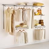 Rubbermaid Configurations 4-to 8-Foot  Classic Custom Closet Kit, Titanium (Satin Nickel) #FG3G5900TITNM