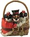 3.25" American Kennel Club Shih Tzus in a Basket Dog Christmas Ornament