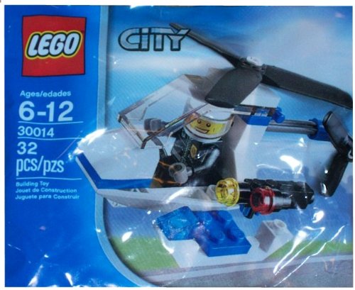 Lego City Police Helicopter Mini Set 30014 - Bagged, 32 pieces