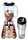Oster 4128 Contemporary Classic Beehive Blender with Bonus Bandit Blend N Go, Polished Copper