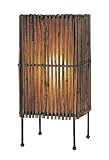 Lite Source LS-20779 Bambu Table Lamp, Black wіtһ 11-Inch High Square Bamboo Shade