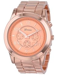 Geneva Watch Pre-Fitted Rose Gold Oversized CZ Bling size 3 Small