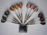 12 Stück Soft-Dartpfeile mit Aluschaft + 50 Softspitzen Karella KS