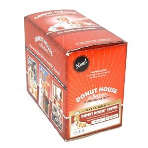 Donut House Extra Bold Coffee K-cups, 24 cups (pack of 2) by Green Mountain Coffee