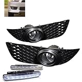07-09 Mitsubishi Lancer OEM Style clear Fog Lights + LED Bumper Lights by Eautolight