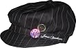 Jonas Brothers Black Pinstripe Apple Hat Cap