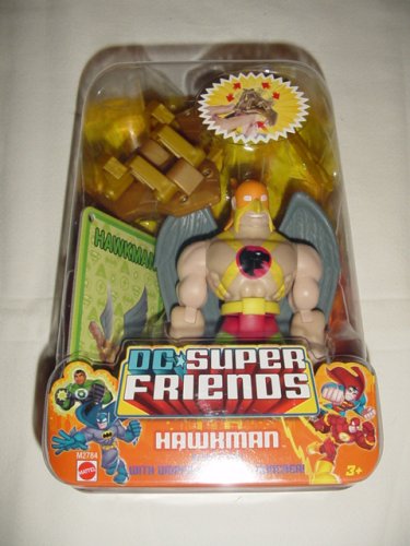  Fisher Price DC Super Friends Hawkman Figure with Gripping Claw & Launcher