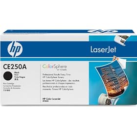 HP Original CE250A Color Laserjet Print Cartridge with ColorSphere Toner upto 5000 Pages - Black