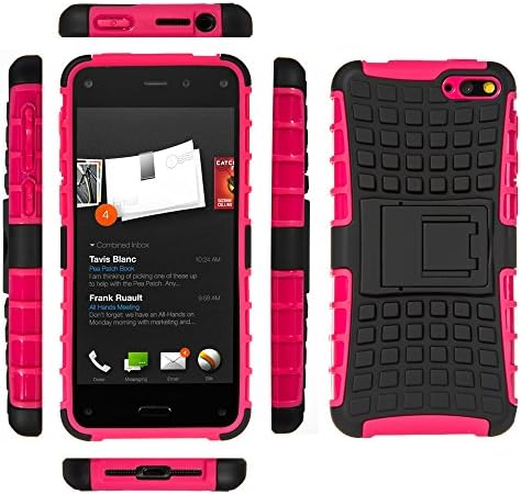 Black Rose (Tpu+pc) Robot Heavy Duty Cover Case for Fire Phone (Rose red)