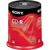 Sony 100CDQ80RS CD-R (100 Pack Spindle)