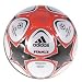 Adidas Finale 9 Sportivo Soccer Ball, Metallic White/Metallic Silver/Black / Red, 5