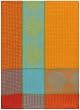 Waffle Weave 100% Cotton Shell Orange Dishtowel 18" X 28" Set / 6