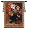 Colorful Poppies Tapestry Wallhanging Comes With Wall Hanging Rod and Tassels