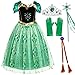 Party Chili Princess Costumes Birthday Party Fancy Dress Up for Little Girls 4T 5T (120cm)