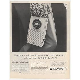 1960 RCA Victor Havana Transistor Radio Photo Print Ad