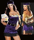 Velvet Palm Reader - Womens Sexy Gypsy Halloween Costume Lingerie Outfit