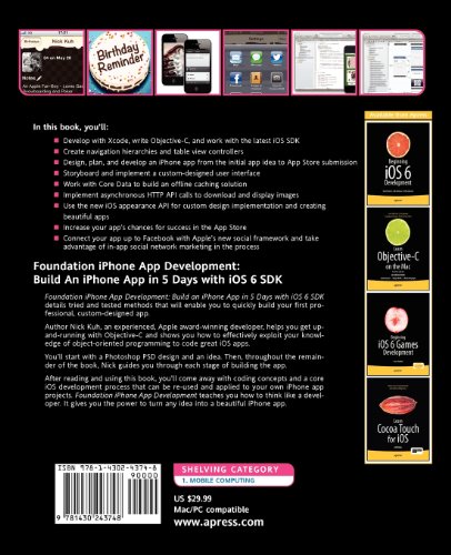 Foundation iPhone App Development: Build An iPhone App in 5 Days with iOS 6 SDK