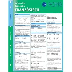 PONS Grammatik auf einen Blick: PONS Grammatik auf einen Blick. Französisch (Nicht gebunden)