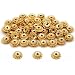 Rondelle Bali Bead Gold Plated Jewelry 8mm Approx 50