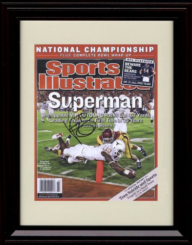 Framed Vince Young Sports Illustrated Autograph Print – Texas Longhorns – 1/9/2006