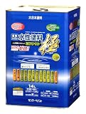 サンデーペイント 水性ECOアクア 黄色 14L
