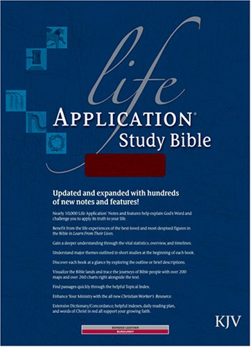 KJV Life Application Study Bible: Indexed (Burgundy Bonded Leather)