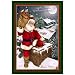 Up On the Housetop Rug - Santa (5'4"x7'8" Rectangle)