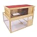 WRB122 Hasenstall aus Holz Nagerkäfig Holzstall Hasenkäfig
