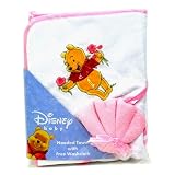 Winnie the Pooh Hooded Towel and Washcloth Set by Disney - Pink