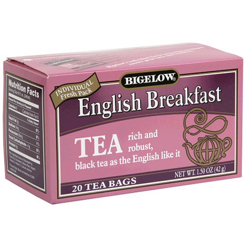Bigelow English Breakfast Tea, 20-Count Boxes (Pack of 6) by Bigelow