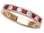 0.55 cttw Karina B(tm) Genuine Ruby Band LIFETIME WARRANTY