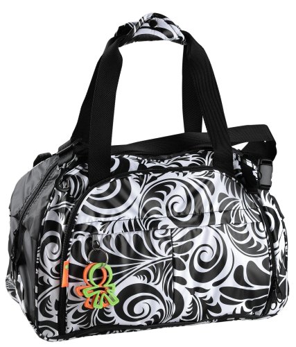 Okiedog 22113 - Wickeltasche Equinox Shuttle travel bag, schwarz/wei&szlig;