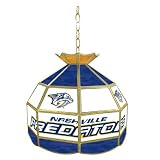 NHL Nashville Predators stained glass Tiffany lamp - 16-inch