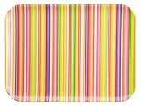 Zak Designs Melamine 16 x 12-Inch Serve Tray, Stripe Design