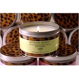 Sensual Light Vanilla Moisturizing Soy Candle for Massage 8 oz