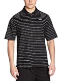 Nike Herren Polo Shirt DRI-FIT DROP NEEDLE STRIPE, black, S
