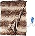 Beautyrest Zuri Oversized Faux Fur Heated Throw Chocolate 50x70