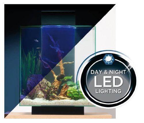 Fluval Edge 12-Gallon Aquarium with 42-LED Light, Black Fluval Edge 12-Gallon Aquarium with 42-LED Light, Black