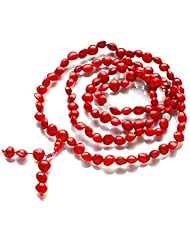 Honeystore Girls Red Bodhi Jade Beaded Stretch Bracelet Color Red Green