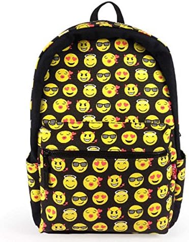 Haiyi Cute Emoji Backpack Cool Kids Shoulders Bag School Backpack Bookbag