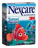 Nexcare Tattoo Waterproof Bandages, Finding Nemo, 20-Count Boxes (Pack of 8)