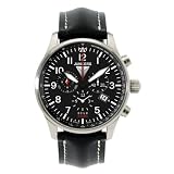 Junkers - 6684-2 - Montre Homme - Quartz - Chronographe - Bracelet cuir