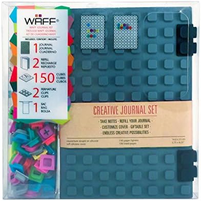 WAFF World Gifts Large Notebook and 150-Cube Combo, Gray