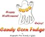 Custom Labeled Gift "BOO" Halloween Candy Corn Fudge Box