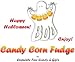 BOO Halloween Candy Corn Fudge Box