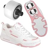 Heelys Rebel White/Pink Roller Shoes Women's/Girl's