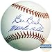 Mookie Wilson and Bill Buckner Dual Signed Baseball By Steiner Sports