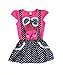 Baby Girls Kids Polka Dot One-pieces Dress Skirt Summer Dress Belt Clothing 2-6y (2-3 Years, rose)